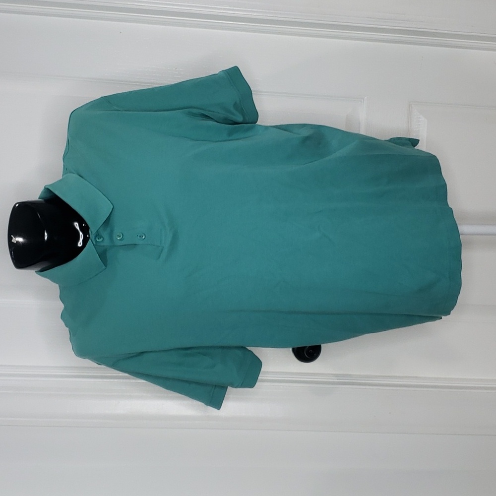 L.L. Bean Vintage 1990s Teal Green Polo Shirt Size XL